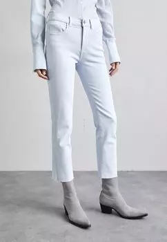 Джинсы-сигареты Mara Mid Rise Instasculpt Ankle DL1961, лазурный