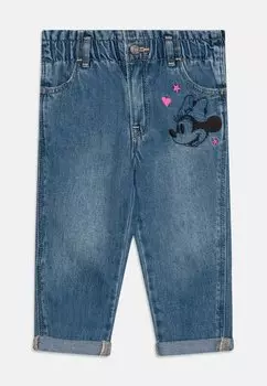 Джинсы-сигареты Mom Toddler Girl GAP, цвет blue denim