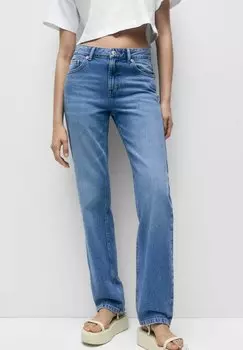 Джинсы-сигареты PULL&BEAR, синий