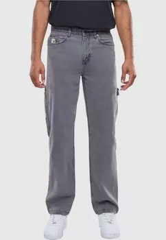 Джинсы-сигареты RETRO BAGGY WORKWEAR Karl Kani, светло-серый