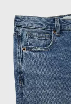 Джинсы-сигареты Stradivarius, цвет Raw Denim
