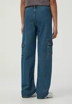 Джинсы-сигареты WIDE LEG Terranova, темно-синий