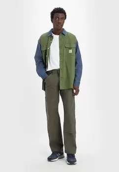 Джинсы-сигареты Workwear Knee Levi's, цвет gray olive