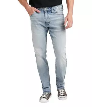 Джинсы Silver Jeans Co. Big & Tall Eddie свободного кроя с эффектными эластичными джинсами, синий