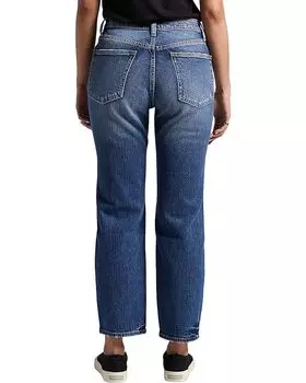 Джинсы Silver Jeans Co. Frisco High-Rise Straight Leg Jeans L28405RCS351, цвет Medium Indigo Wash