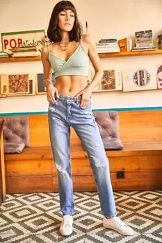 Джинсы - Синие - Прямые Olalook, синий