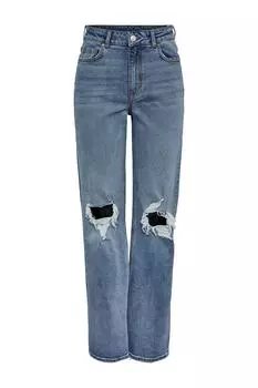 Джинсы - Синие - Прямые PIECES, синий