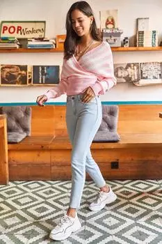 Джинсы - Синие - Тонкие Olalook, синий