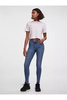 Джинсы - Синие - Тонкие PIECES, синий