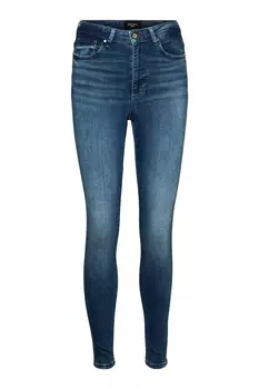 Джинсы - Синие - Тонкие Vero Moda, синий