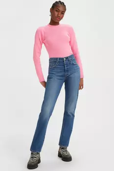 Джинсы - Синий - Бойфренд Levi's, синий