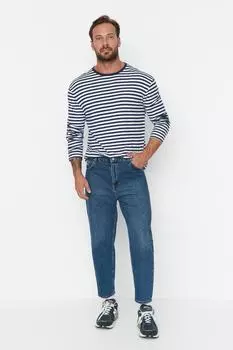Джинсы - Синий - Bootcut Trendyol, синий