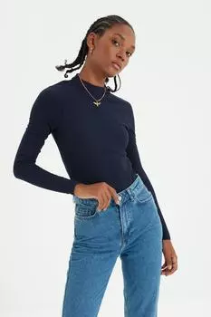 Джинсы - Синий - Bootcut Trendyol, синий