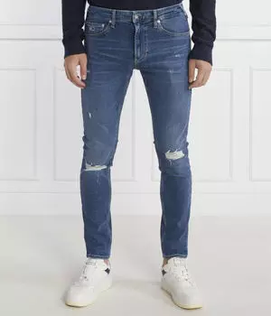 Джинсы скантон у Slim fit Tommy Jeans, синий