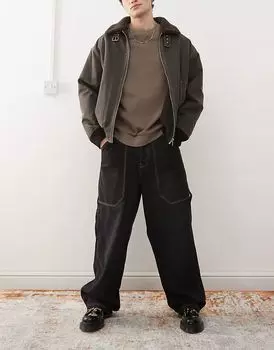 Джинсы-скейтеры COLLUSION X008 черного цвета