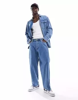 Джинсы-скейтеры Jack & Jones Ron в средне-синем цвете
