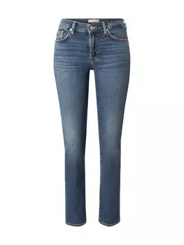 Джинсы скинни 7 for all mankind Skinny Jeans ROXANNE Bay, синий деним