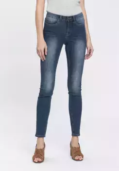 Джинсы скинни Arizona "Shaping", завышенная талия, синий