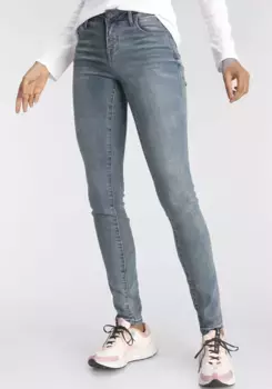 Джинсы скинни Arizona "Ultra-Stretch", средняя талия, синий