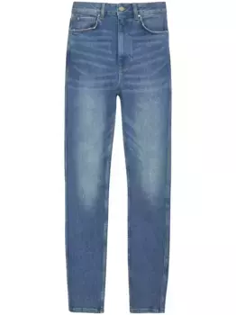 Джинсы скинни Beck с завышенной талией ANINE BING, синий