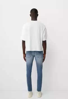 Джинсы скинни Bershka, светло-голубой