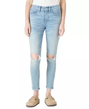 Джинсы-скинни bridgette с потертостями и высокой посадкой Lucky Brand, мульти