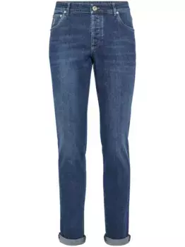Джинсы скинни Brunello Cucinelli, синий