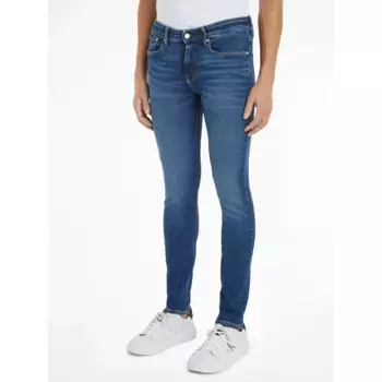 Джинсы скинни Calvin Klein Jeans "SKINNY", модель с 5 карманами, джинсовый