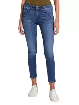 Джинсы скинни Cate со средней посадкой Rag & Bone, синий