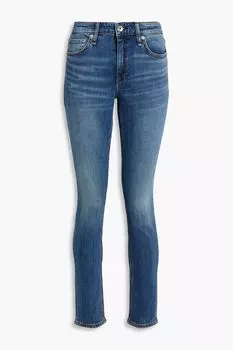 Джинсы скинни Cate средней посадки RAG & BONE, синий