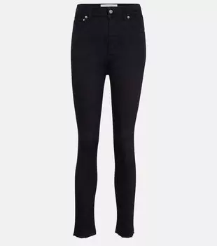 Джинсы скинни Demi с высокой посадкой GOLDEN GOOSE, черный