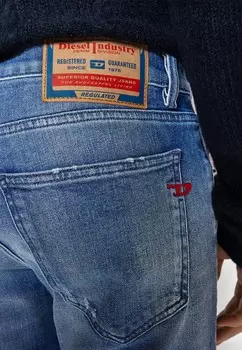Джинсы скинни Diesel, синие джинсы
