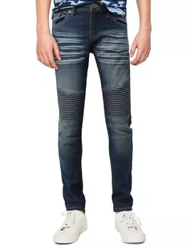 Джинсы скинни для мальчиков с эффектом потертости X Ray, индиго