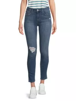 Джинсы скинни до щиколотки с высокой посадкой и пышными формами Joe'S Jeans, синий