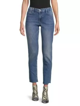 Джинсы скинни до щиколотки со средней посадкой Garcon Frame, цвет Deep Water