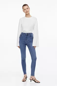 Джинсы скинни до высокой щиколотки H&M, синий