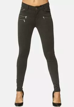 Джинсы скинни Elara, темно-серый