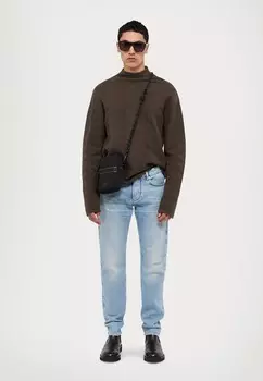 Джинсы скинни Emporio Armani, синие джинсы