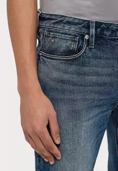 Джинсы скинни Emporio Armani, синие джинсы