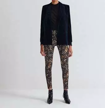 Джинсы-скинни Farrah Camo Print High Rise в разноцветном цвете AG Jeans, мультиколор