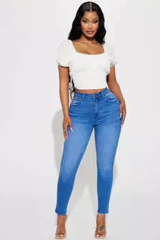 Джинсы скинни Fashion Nova 90304, синий