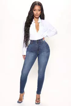 Джинсы скинни Fashion Nova FN22805CH1, деним