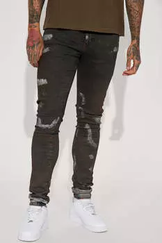 Джинсы скинни Fashion Nova FNMB523, коричневый