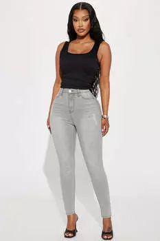 Джинсы скинни Fashion Nova YJDM15HRBLDOPTION3, серый