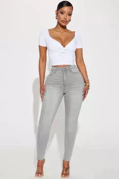 Джинсы скинни Fashion Nova YJDM15HRBLOPTION1, серый