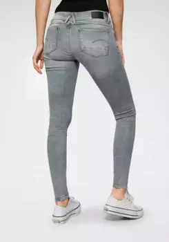 Джинсы скинни G-STAR "Mid Waist Skinny" с добавлением эластана, цвет Faded Industrial Grey