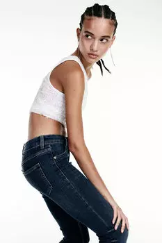 Джинсы скинни H&M, синий