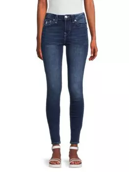 Джинсы скинни Hallie с низкой посадкой True Religion, синий