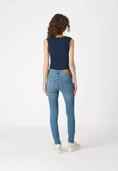 Джинсы скинни HIGH WAIST JEANS Gina Tricot, синий деним