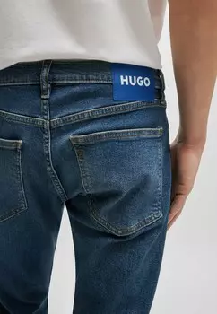 Джинсы скинни HUGO, темно-синий